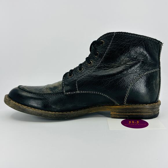 Bed Stu Mens Curtis II Graphito Dip Dye Distressed Leather Chukka Boots Size 9.5 - Picture 9 of 12